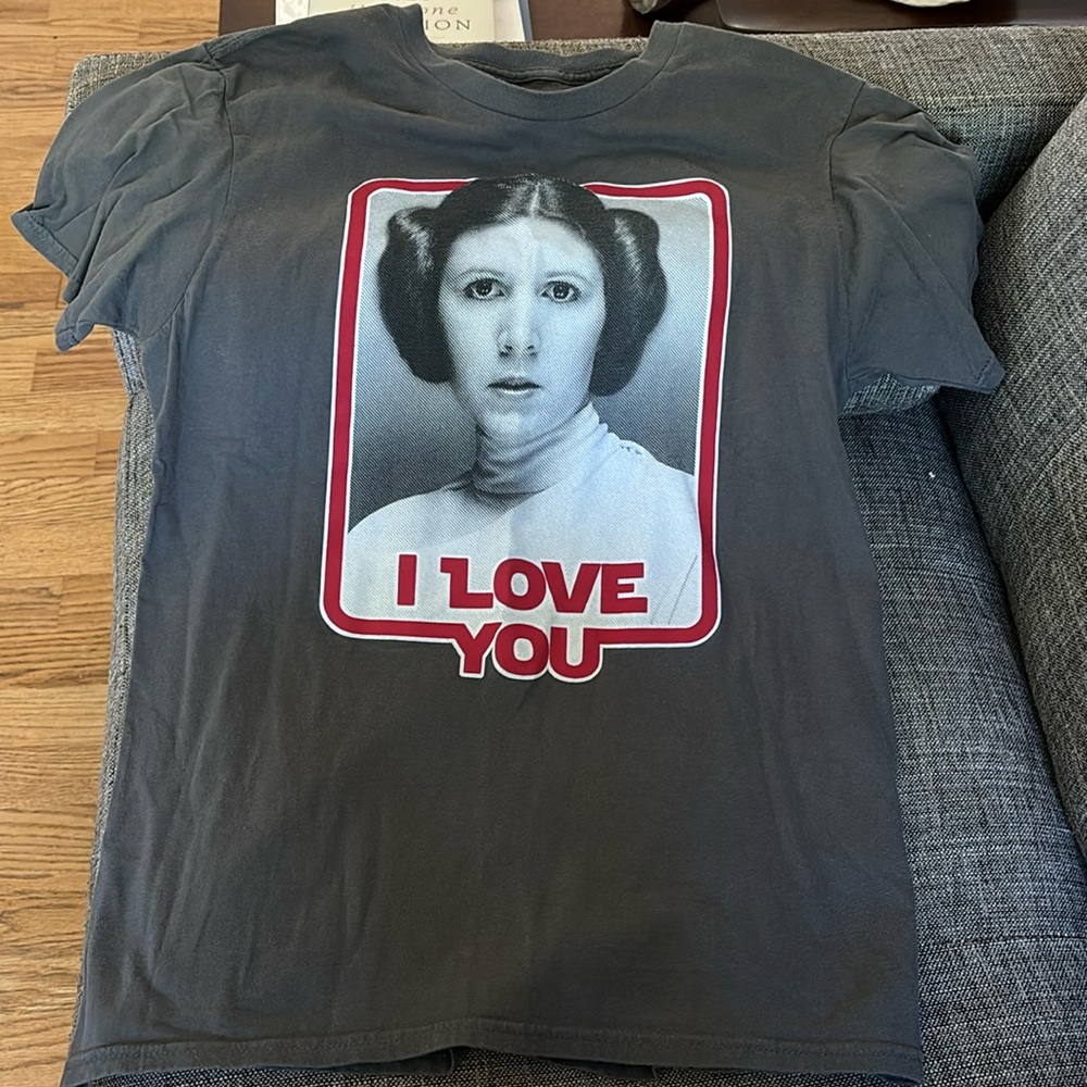 Disney Parks Star Wars Princess Leia I Love You Matching T-shirt Adult Unisex M